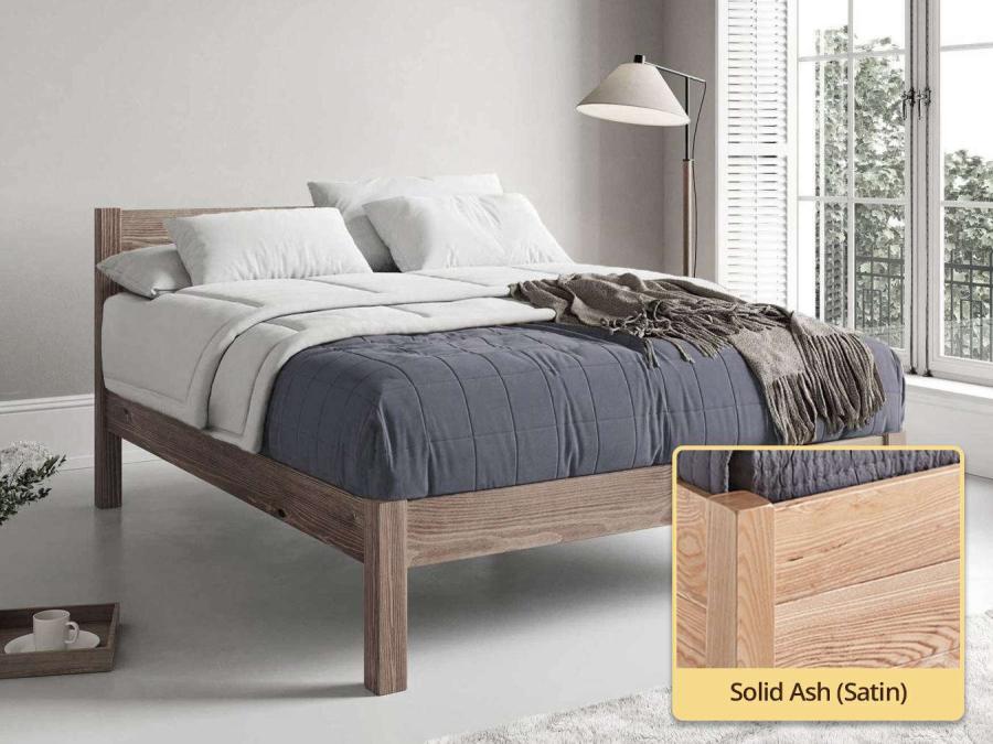 White Knight Bed (Space Saver) solid ash