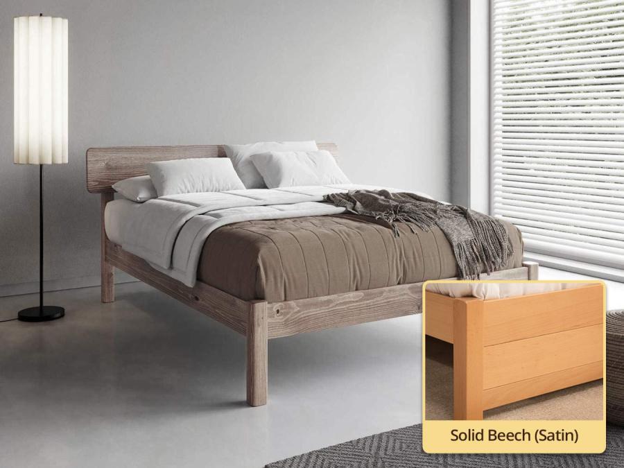 deco bed Solid Beech (Satin)