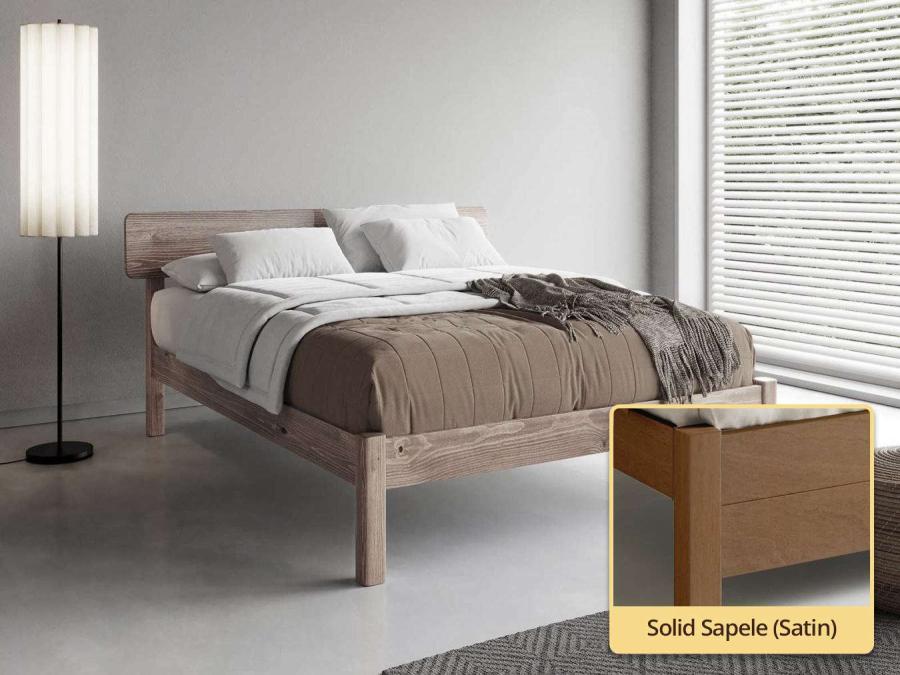 The Deco Bed solid sapele