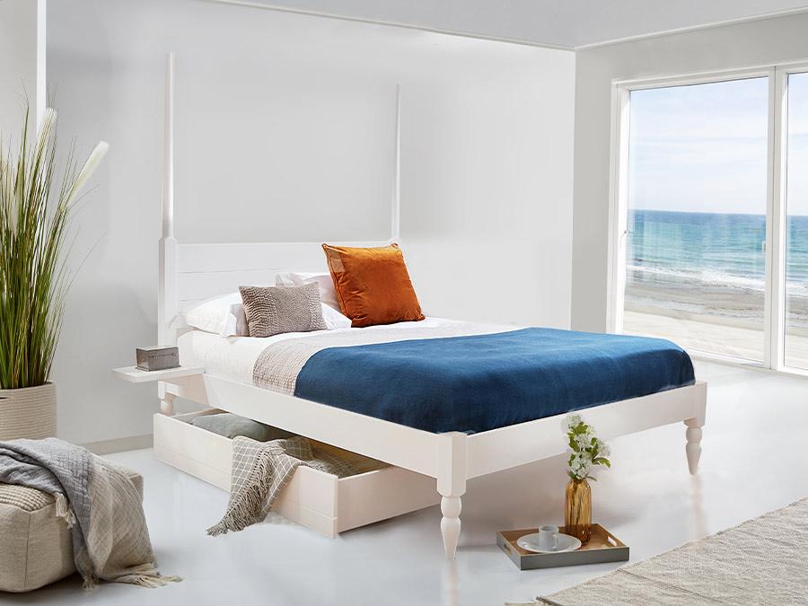 moroccan four poster platform bed frame by get laid beds