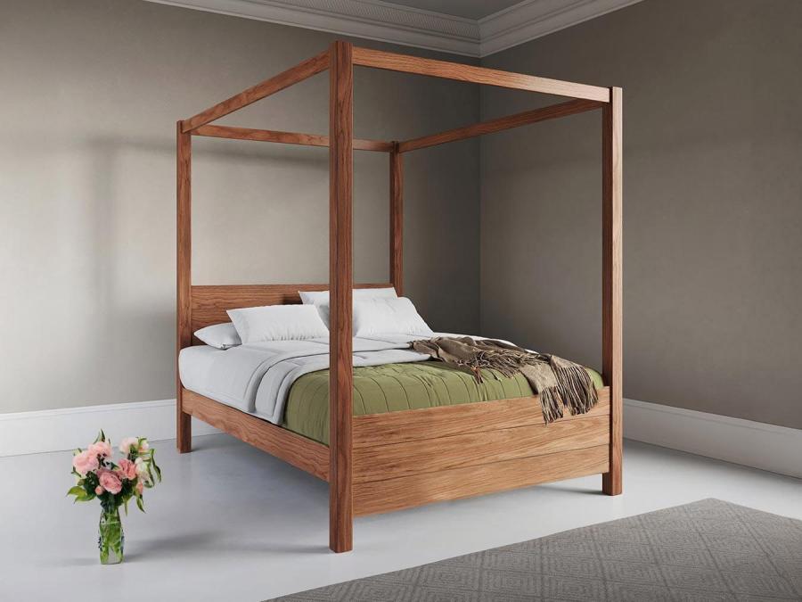 four poster bed summer in solid oak