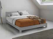 low wooden bed in grey low tokyo