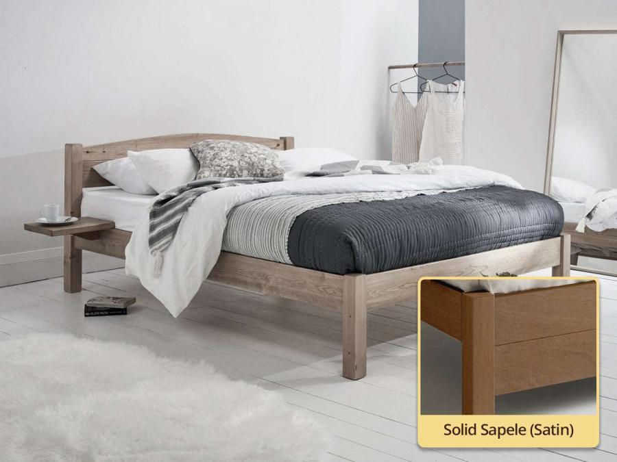 solid sapele classic bed by get laid beds