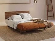 floating bed walnut