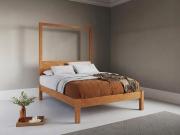 platform four poster bed in cherry