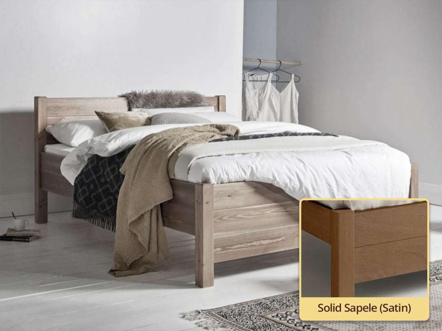 solid sapele kings bed frame by get laid beds