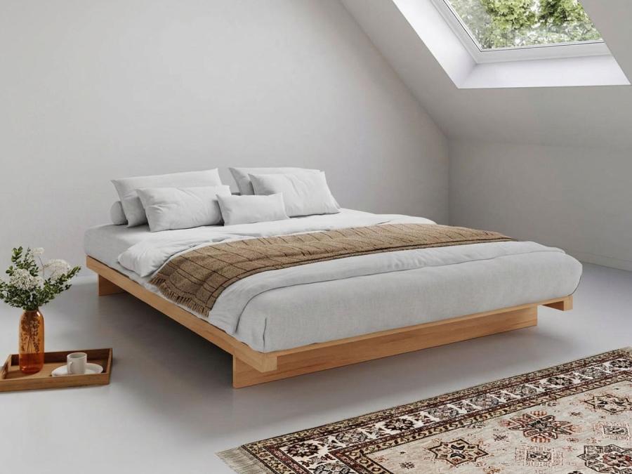 Low Fuji Attic Bed (No Headboard) Beech