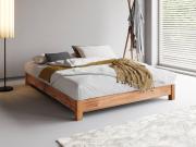 low wooden platform cinnamon space saver bed