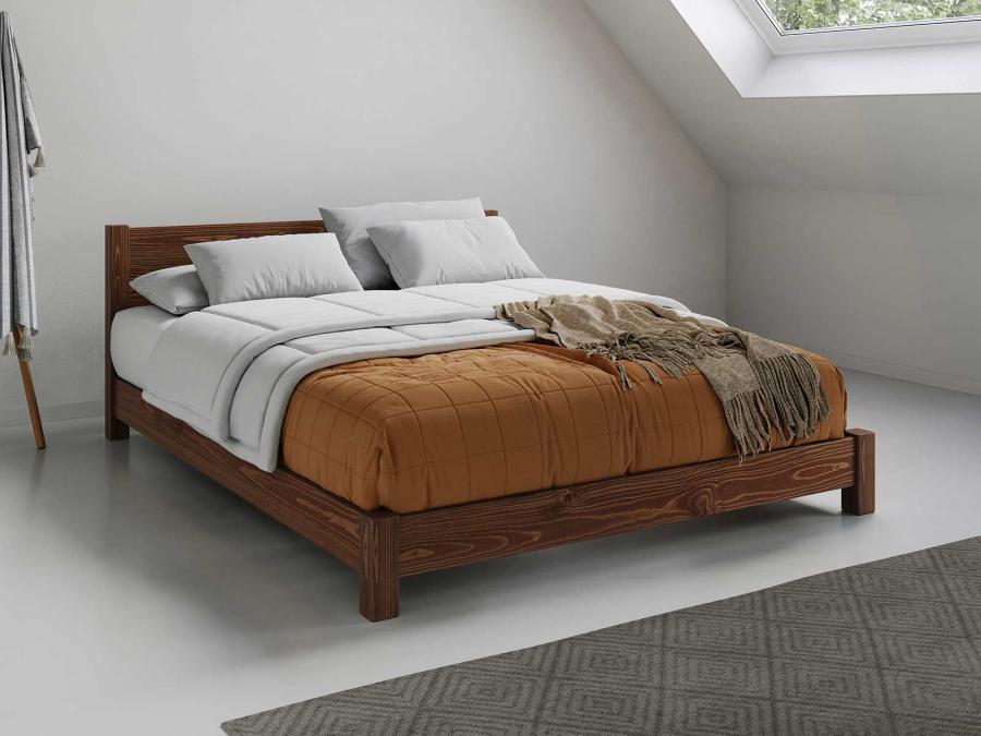 wood coffee bean low tokyo bed