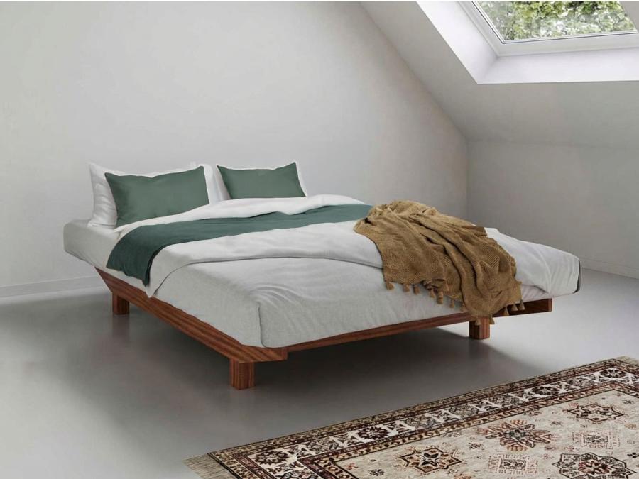 Shoreditch Bed (Space Saver / No Headboard) Sapele