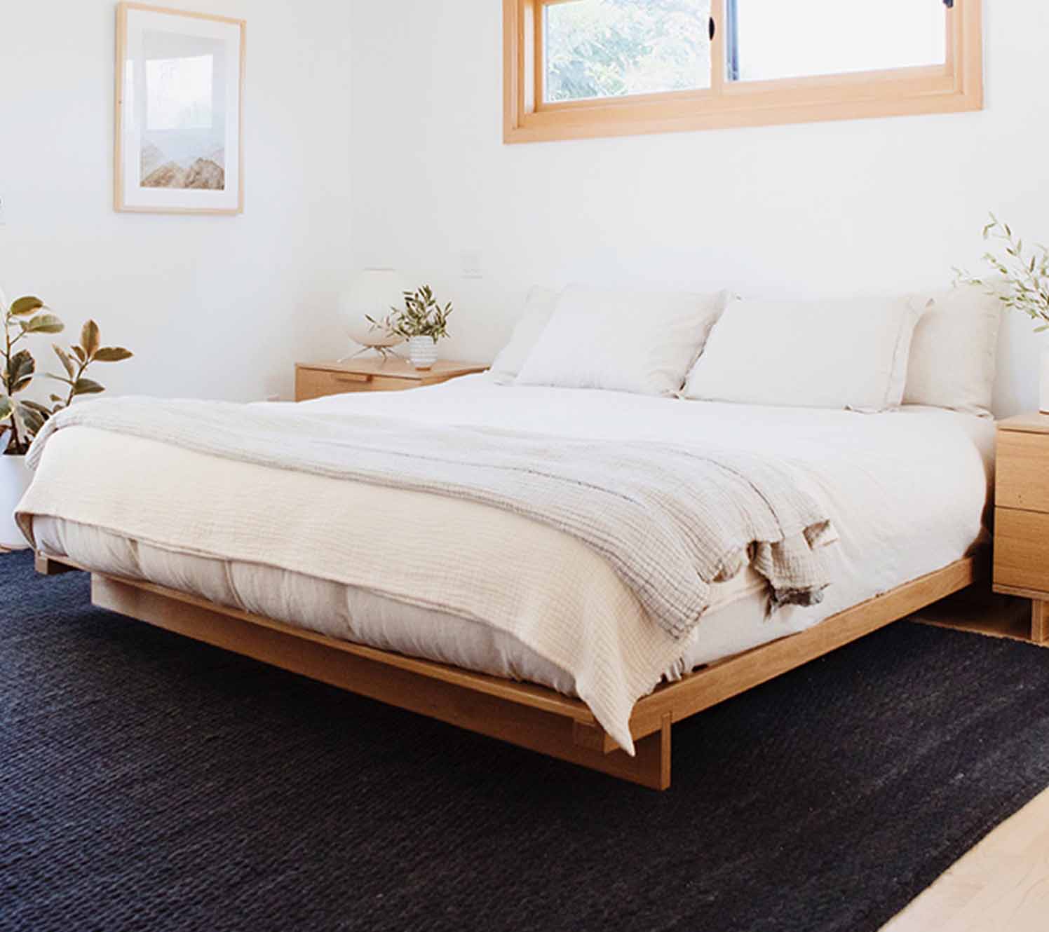 Master bedroom wooden bed frames