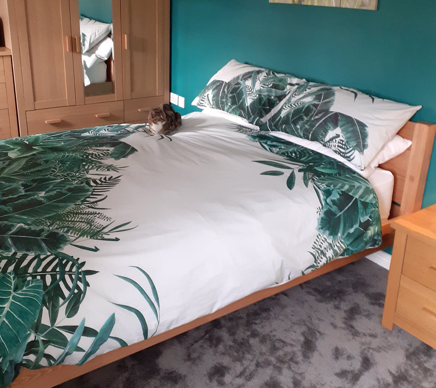 teal bedroom designs Wrapped in Colour